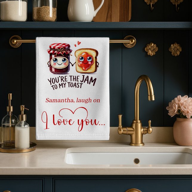 Trendy Valentine Funny Food Kitchen Towel Geschirrtuch (Trendy Valentine Funny Food Kitchen Towel)