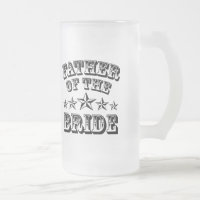 Trendy Vater der Braut Mattierte Bier-Tasse