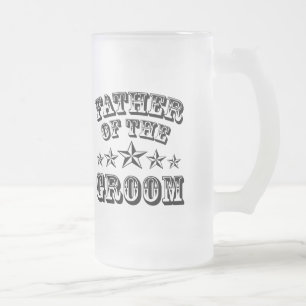 Trendy Vater der Groom Mattierte Bier-Tasse Mattglas Bierglas