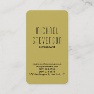 Trendy Vegas Gold Runded Corner Business Card Visitenkarte