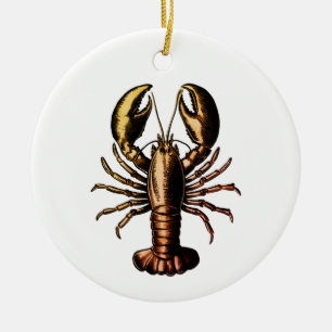 Trendy Vintag Lobster Keramik Ornament