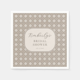 Trendy Vintag Rattan Cane Brautparty Party Serviette