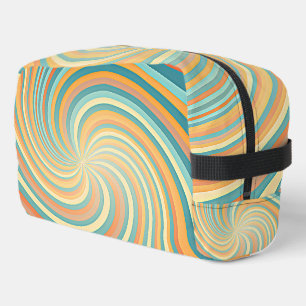 Trendy Vintag Retro Whirl Pastell Color Waschbeutel