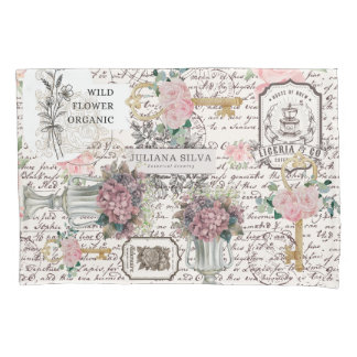 Trendy vintage French style decorative background  Kissenbezug