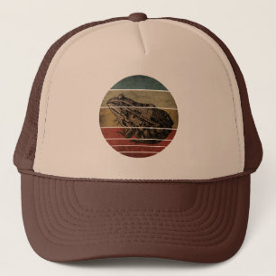 TRENDY VINTAGE FROSCH TRUCKERKAPPE