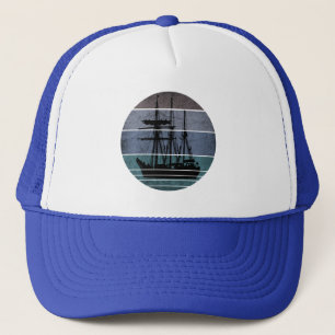 TRENDY VINTAGE SCHIFF FISCHER FISCHERBOOT TRUCKERKAPPE