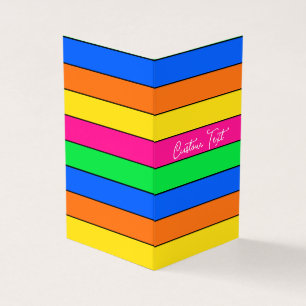 TRENDY VIVID SOLID STRIPE PATTERPINK CUSTOM TEXT