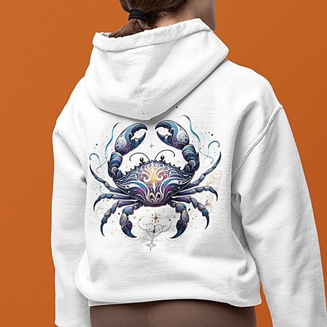 Trendy Watercolor Cancer Zodiac Sweatshirt (Von Creator hochgeladen)