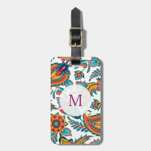 Trendy Watercolor Colorful Paisley Gepäckanhänger