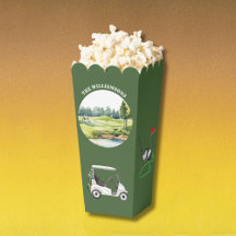 *Trendy Watercolor Golf Oriented Course Cart