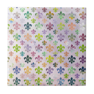 Trendy Watercolor Lilie Pattern Fliese