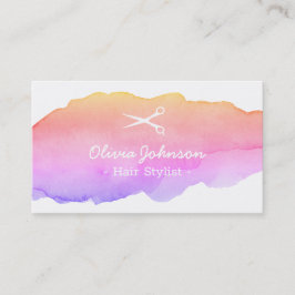 Trendy Watercolor-Rosa-freiberuflich tätiger Visitenkarte