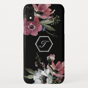 Trendy Watercolor-Vintages Wildblume-Monogramm Case-Mate iPhone Hülle