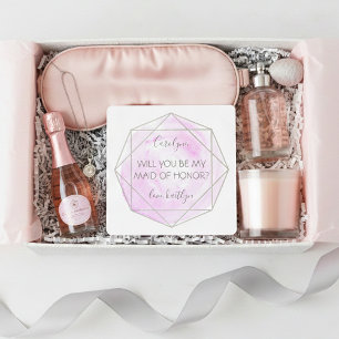 Trendy Waterecolor Diamond   Seid meine Trauzeugin Einladung