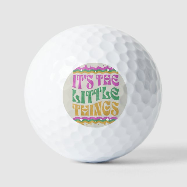 Trendy Wavy Text Inspirational Affirmation Boho Golfball (Vorderseite)