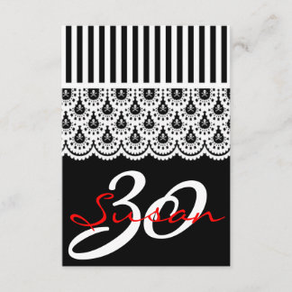 Trendy weibliche 30. Geburtstagsladung Einladung