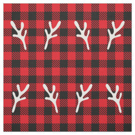Trendy Weihnachtsmuster Buffalo karierte Rentiere Stoff