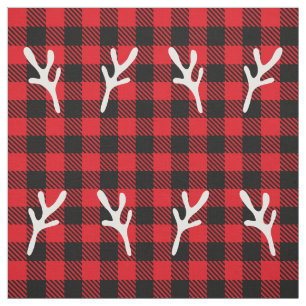 Trendy Weihnachtsmuster Buffalo karierte Rentiere Stoff