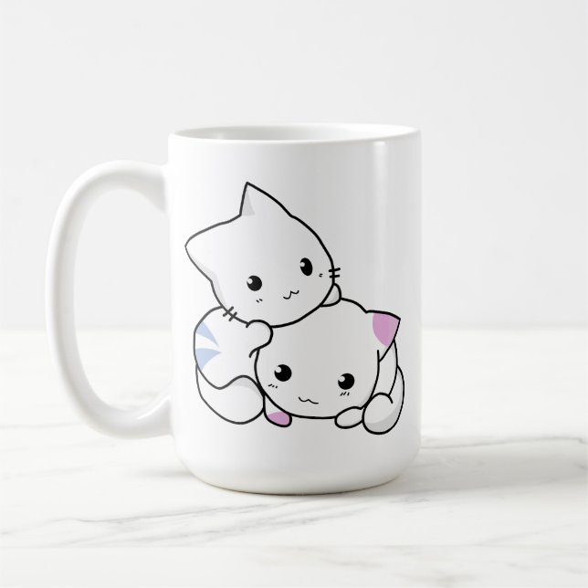 Trendy Whiskers: Liebe Cat Tasse (Links)