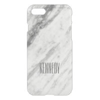 Trendy White and Gray Marmor Personalisiert ausseh