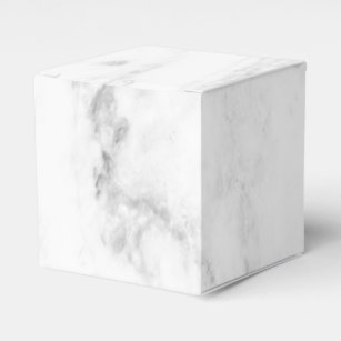 Trendy White Marble Elegantes modernes Template Geschenkschachtel