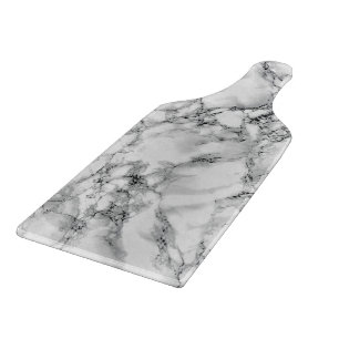 Trendy White Marble Stone Schneidebrett