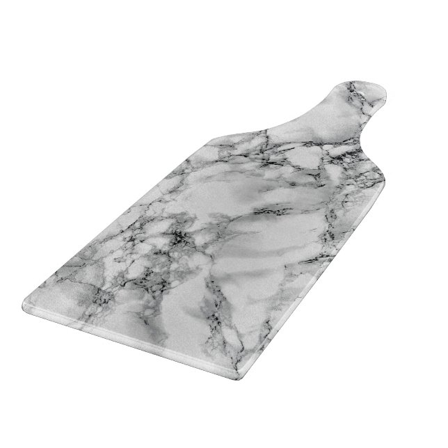 Trendy White Marble Stone Schneidebrett (Ecke)