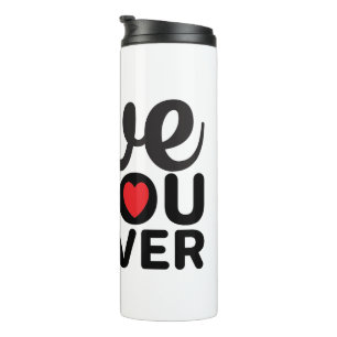 Trendy White valentine's day Tumbler for Drinking Thermosbecher
