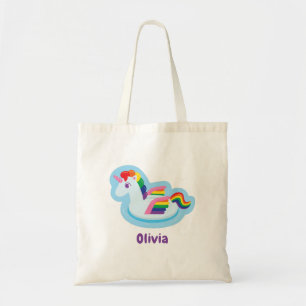 Trendy Winged Unicorn Regenbogen Schwimmbad Tote T Tragetasche