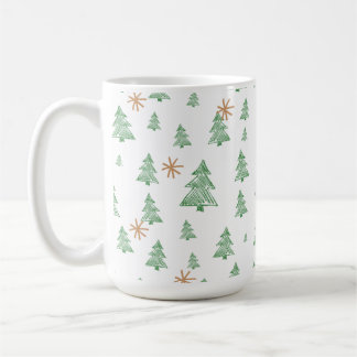 Trendy Winter Unique Christmas Tree Stars Kaffeetasse