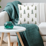Trendy Winter | Weihnachtsbaummuster Kissen<br><div class="desc">Trendy Winter | Weihnachtsbaummuster</div>