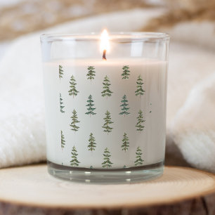 Trendy Winter   Weihnachtsbaummuster Quadratischer Aufkleber