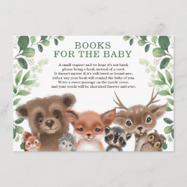 Trendy Woodland Animals Forest Books for Baby Begleitkarte