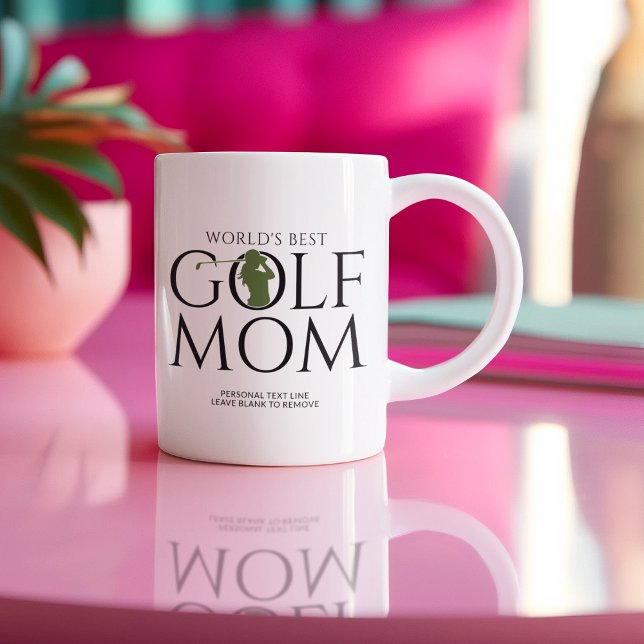 Trendy "WORLD'S BEST GOLF MAMA" Green Kaffeetasse (Von Creator hochgeladen)