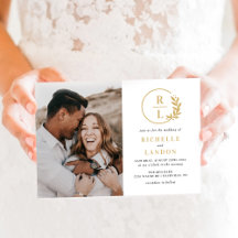 Trendy Wreath Editable Color Foto Wedding