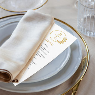 Trendy Wreath EDITABLE COLOR Wedding Menu Card Programm