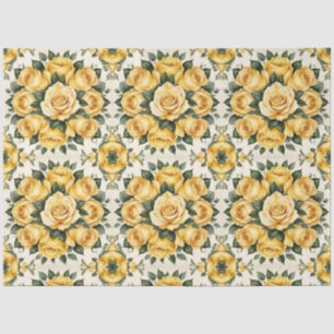 Trendy Yellow Rose Schöne Sammlung Seidenpapier