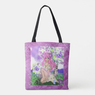 Trendy Young Girly Tote Bag oder Shopping-Tasche