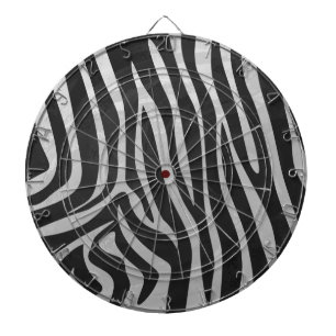 Trendy Zebra Animal Print Muster erstellt von Imag Dartscheibe