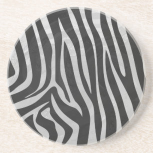 Trendy Zebra Animal Print Muster erstellt von Imag Sandstein Untersetzer