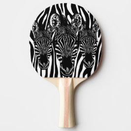 Trendy Zebra Herd auf Zebra Print Tischtennis Schläger