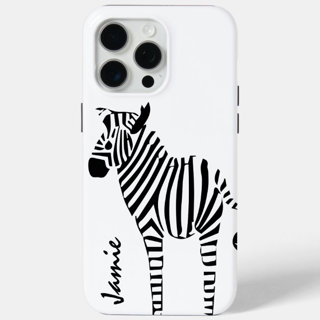 Trendy Zebra Lovers Case-Mate iPhone Hülle (Rückseite)