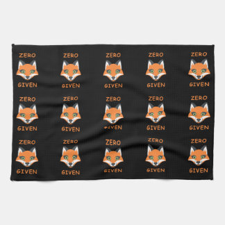Trendy Zero Fox aus der Phrase Emoji Cartoon Handtuch