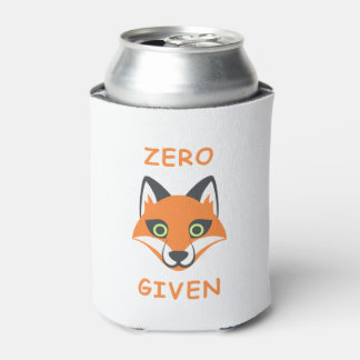 Trendy Zero Fox in der Phrase Emoji Cartoon Dosenkühler