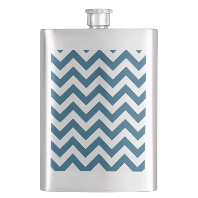 Trendy Zickzack Classic Flask Flachmann (Vorderseite)