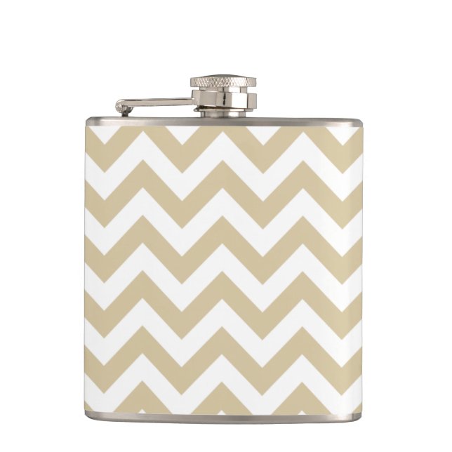 Trendy Zickzack Flask Flachmann (Vorderseite)