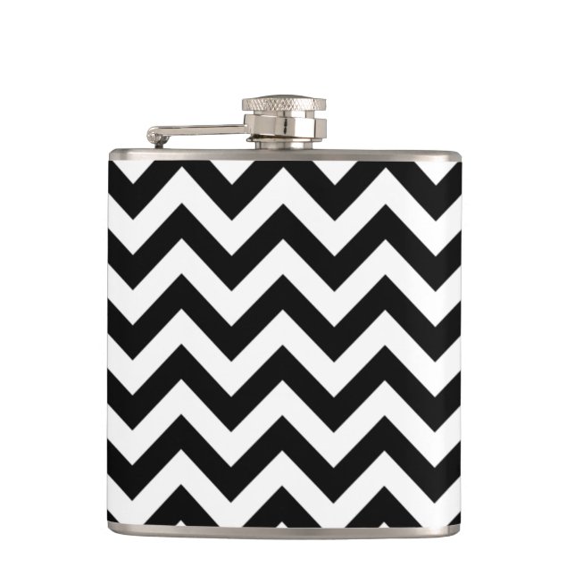Trendy Zickzack Flask Flachmann (Vorderseite)