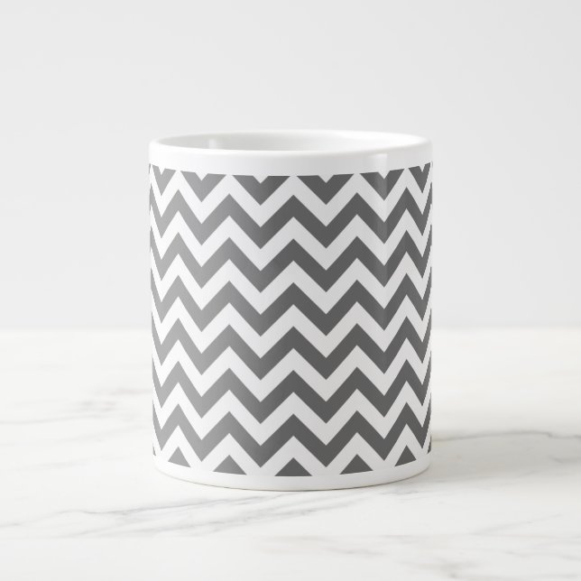 Trendy Zickzack Jumbo Tasse (Vorderseite)