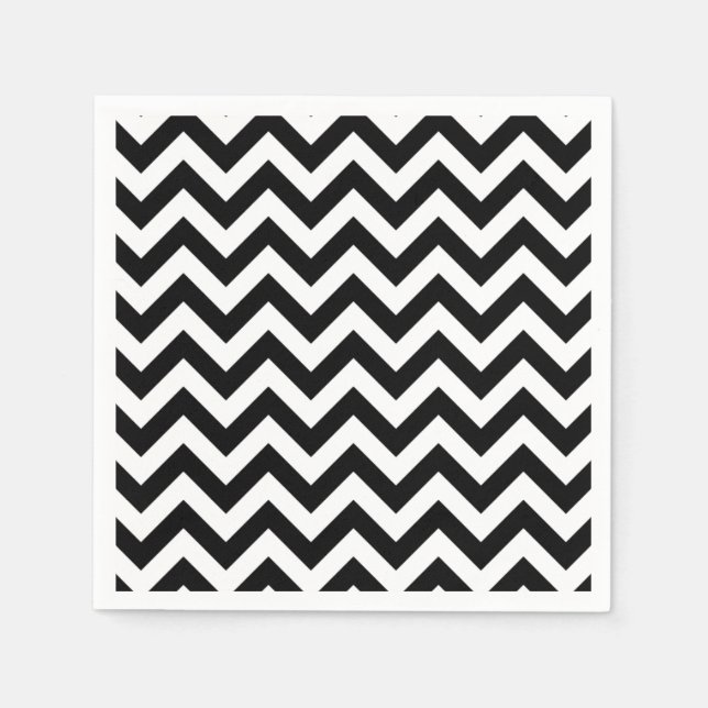 Trendy Zickzack Paper Napkins Serviette (Vorderseite)
