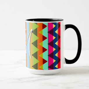 Trendy Zickzack Stripes Muster #16 Tasse